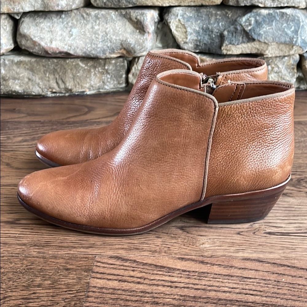 Sam Edelman Petty Saddle Lea Leather Ankle Boots
